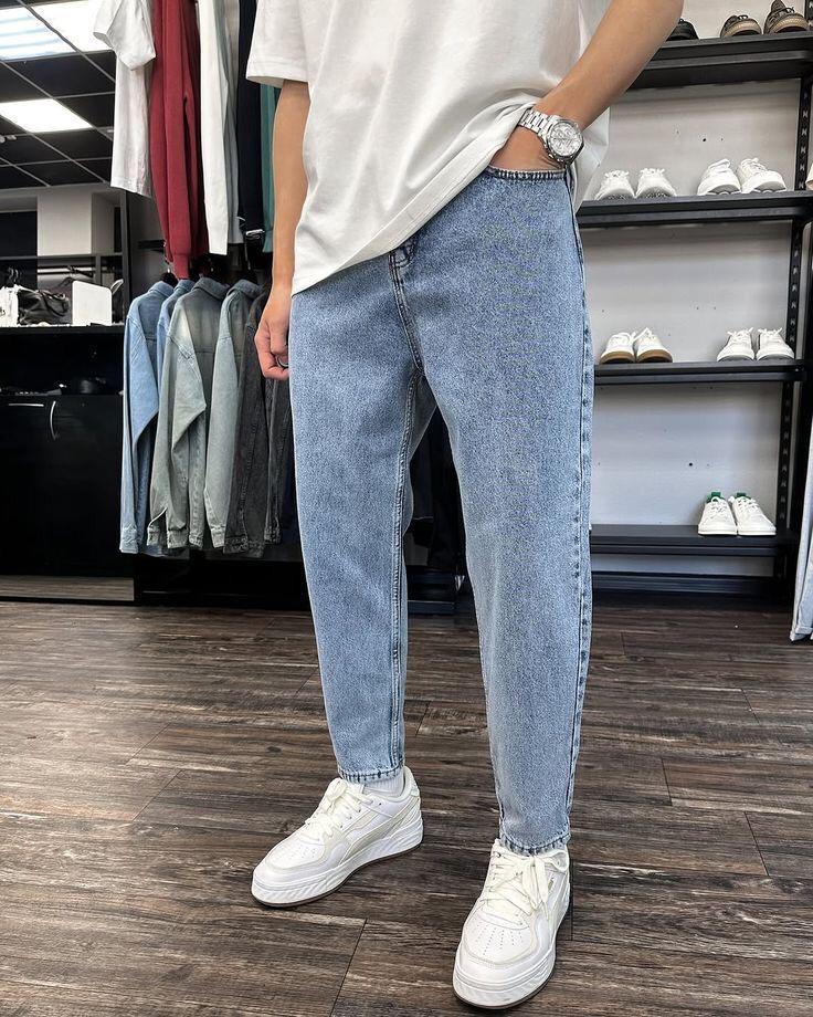 Boyfriend Buz Mavisi Pantolon