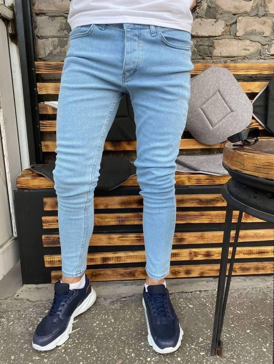 Buz Mavisi Slim Pantolon